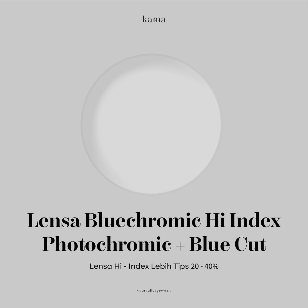 LENSA BLUECHROMIC PHOTOCHROMIC BLUE CUT HI BC