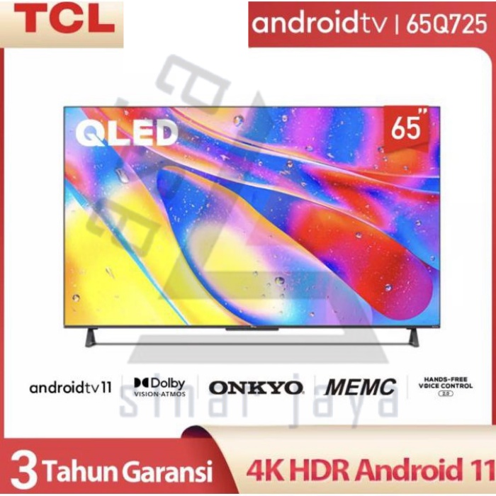 Jual TCL 65-inch QLED Android 11 TV 4K UHD-Dolby-MEMC-HFVC 2.0-Onkyo ...