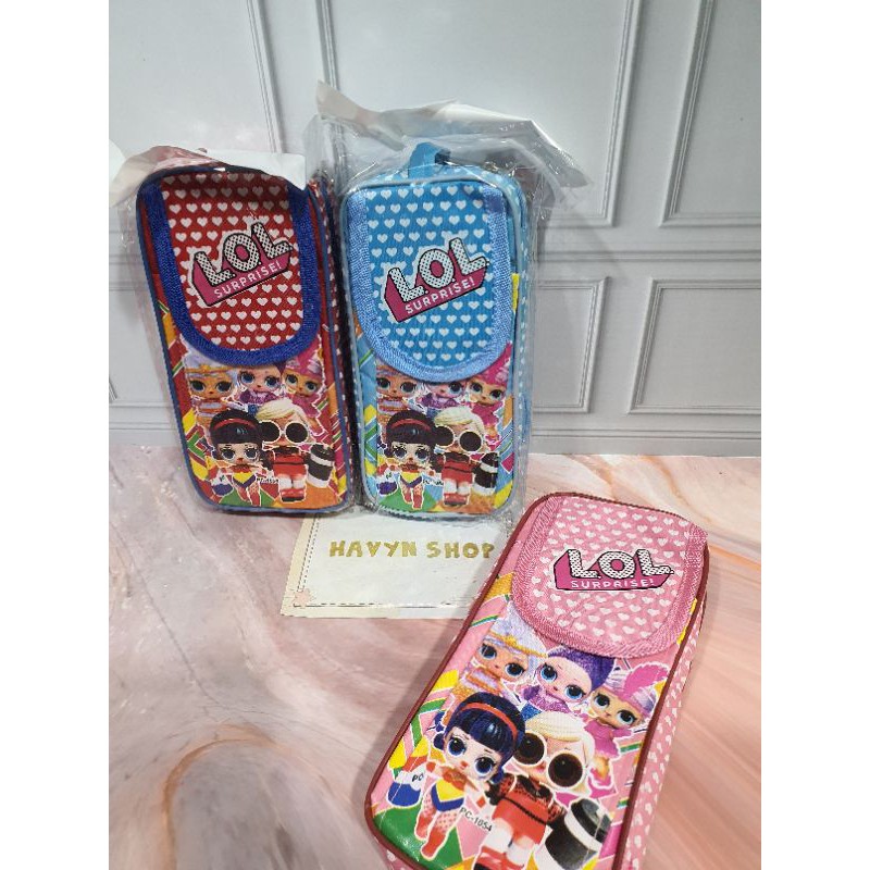 kotak pensil kain TUTUP B T S BT 21/pencil case canvas  B T S BT-21-7