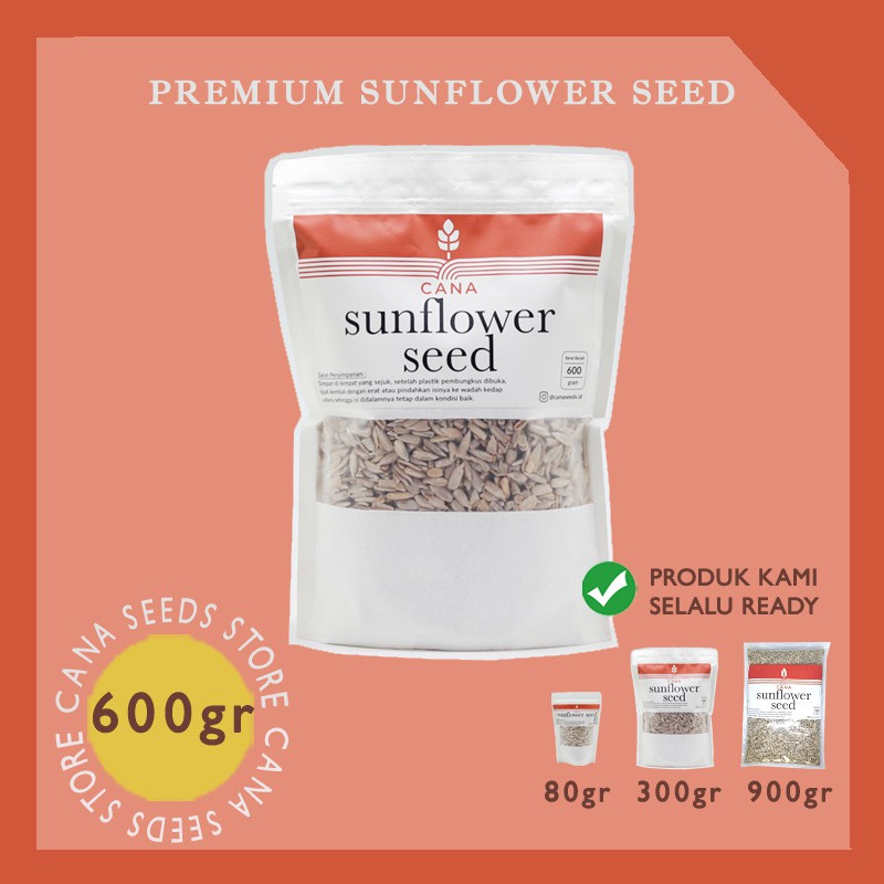 

Sunflower Seeds 600 Gram Biji Bunga Matahari Kwaci Kuaci Kupas Sehat