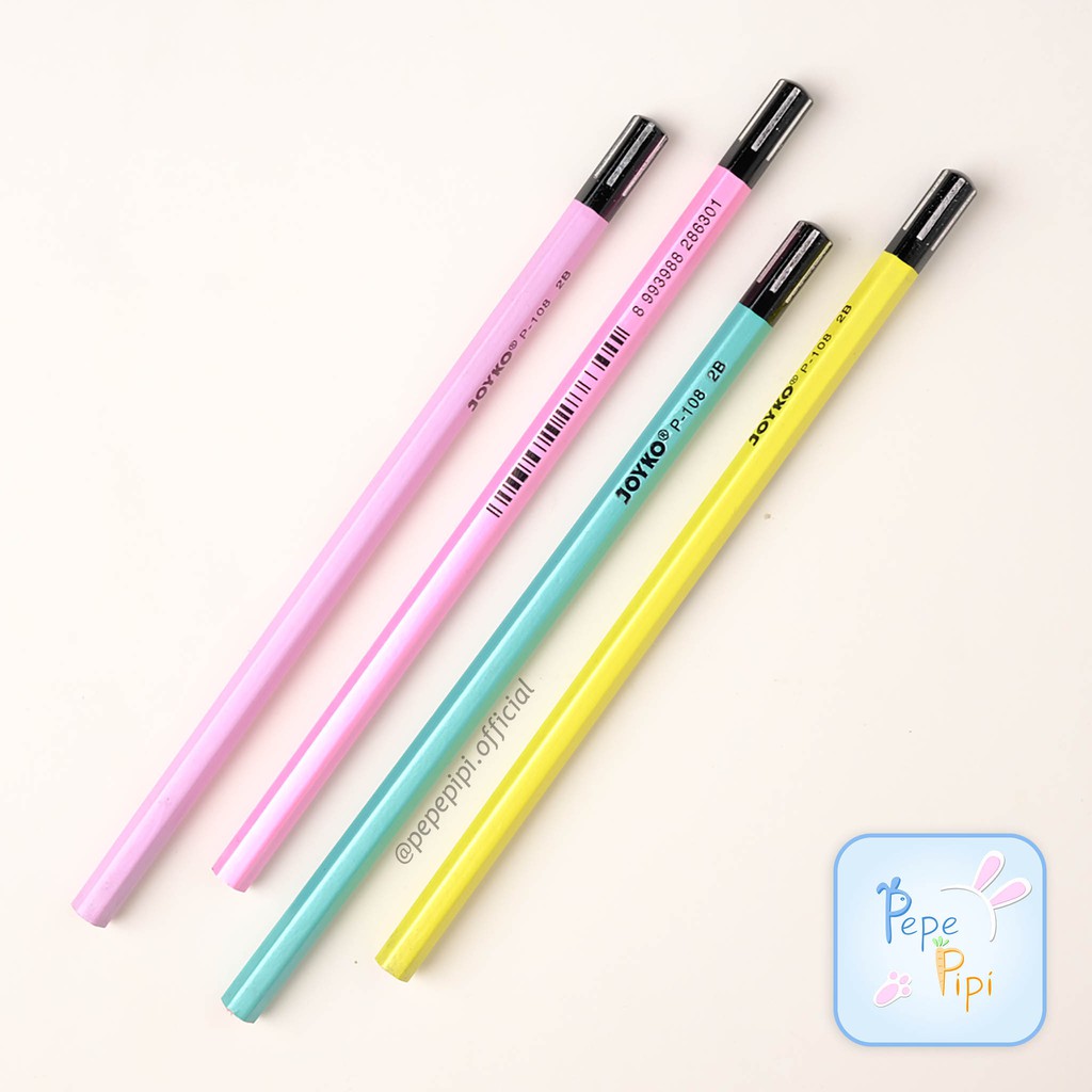 Pensil Joyko Pearl P-108 2B Pencil Kayu Serut Warna Pastel