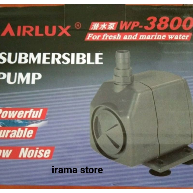 Airlux WP 3800 Pompa Aquarium Pompa Kolam Pompa Hidroponik Pompa Celup