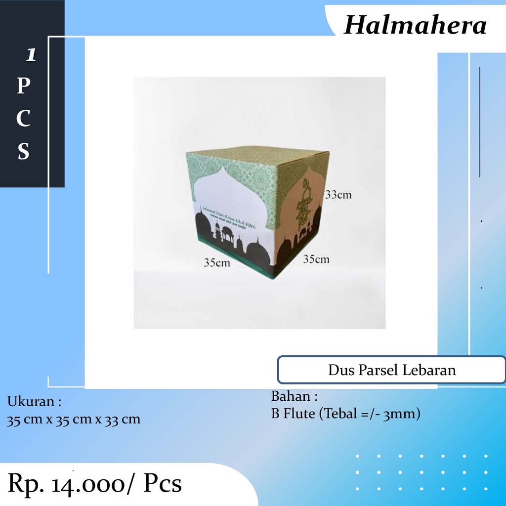 

Dus Parsel Hampers Lebaran Kardus Idul Fitri Box Parcell Kotak Packaging Idul Fitri ukuran 40x25x32 cm HA8