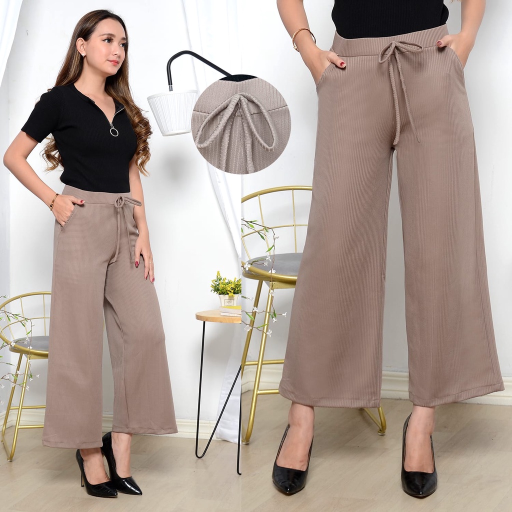 KULOT RIBON PANTS / CELANA KULOT RIBBON / KULOT TALI PITA CULLOTES PANTS KOREAN STYLE