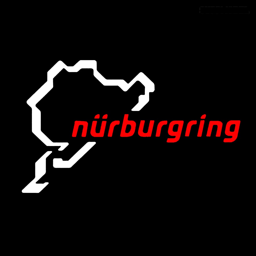 Stiker Decal Motif Tulisan Nurburgring Untuk Dekorasi Body / Bumper / Jendela Mobil