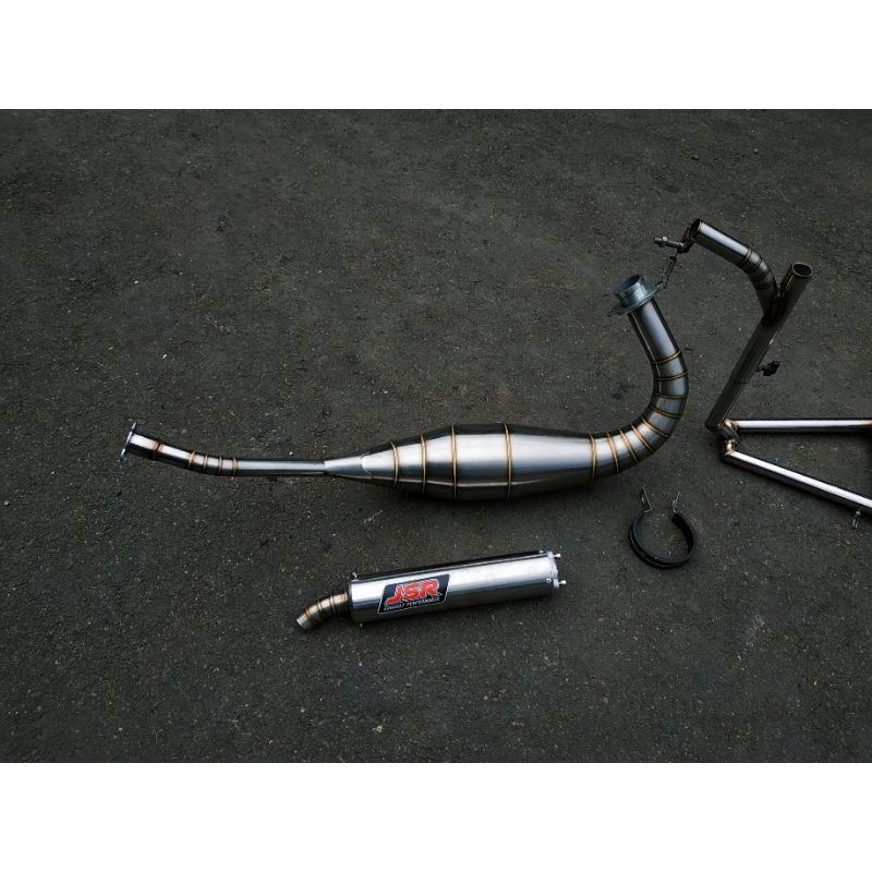 knalpot racing RXZ original JSR 100% STAINLESS - KNALPOT RZR Knalpot RX-Z