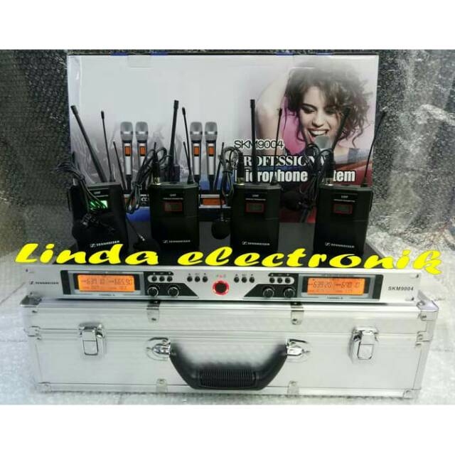 Mic Wireless Sennheiser skm 9004 4bh Mic Clipon Multi Digital sennheiser skm9004