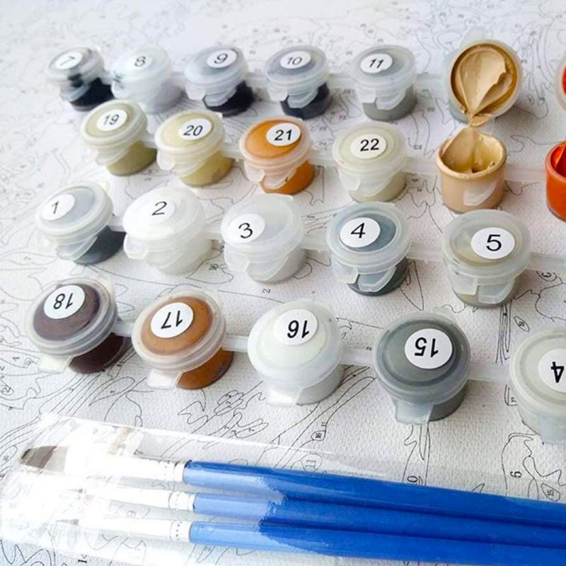 

RB [40x50Cm] DIY Paint By Numbers Oil Painting Kit Canvas Paint By Number