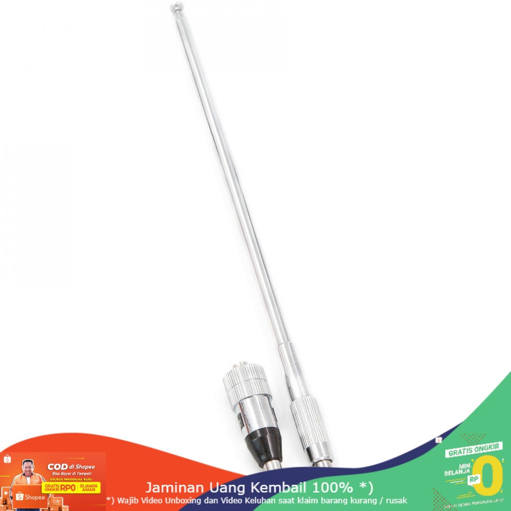 (BISA COD) RVOSTR  Antena Telescopic for BF-888s UFO-1 UV5R UV-82 UV-T8