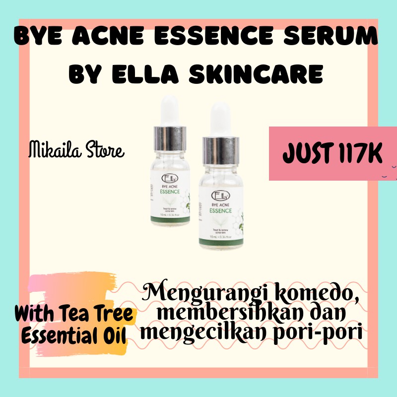 serum wajah berjerawat bye acne essence perawatan kulit dan penghilang jerawat by ella skincare