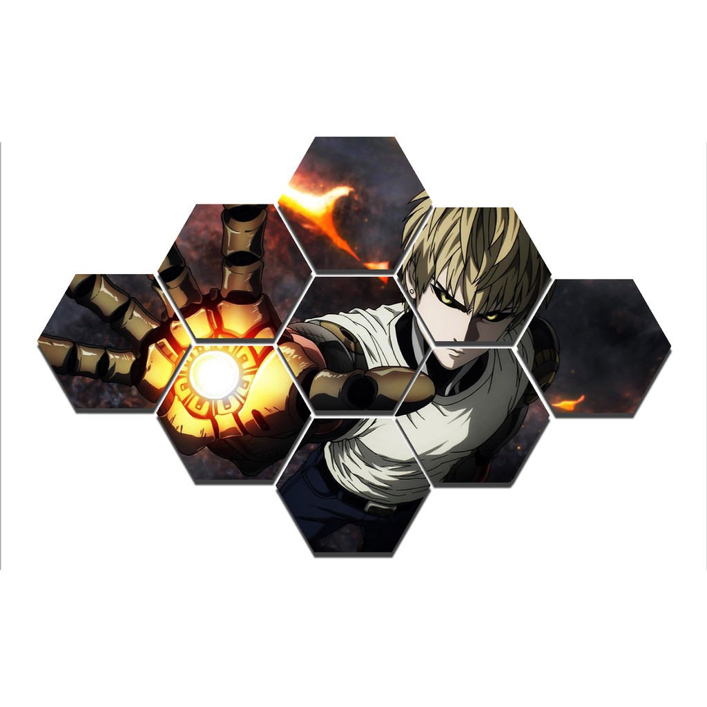 Hiasan Dinding Hexagonal 1 Set Anime Genos Special Edition pusatmode1234