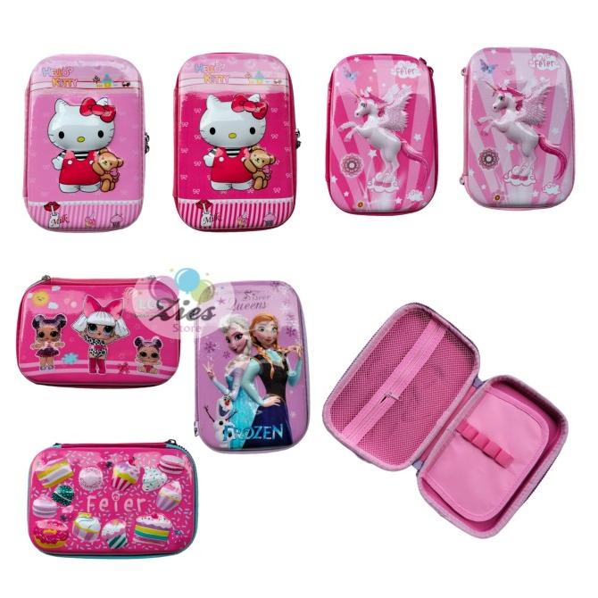 

kotak pensil karakter 3D / tempat pensil karakter hello kitty,unicorn