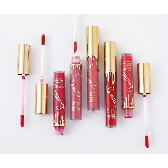 LAMEILA  Lipstik Cair 6 Warna Matte Tahan Lama - LAMEILA LIPSTIK MATTE