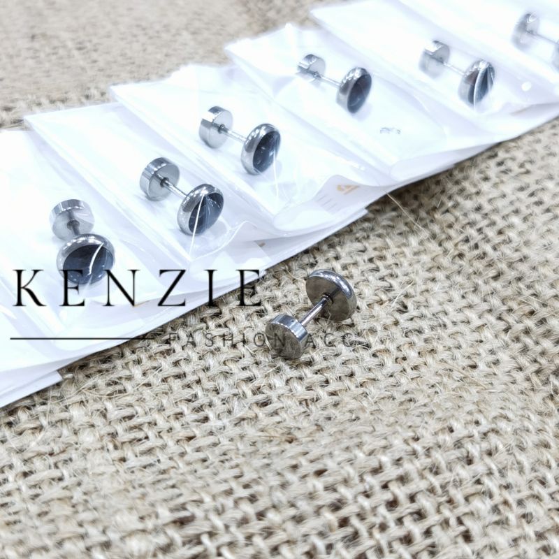 Anting Boy isi 12pcs Anting Roda Cowok Dan Cewek Model Korea Anti Karat