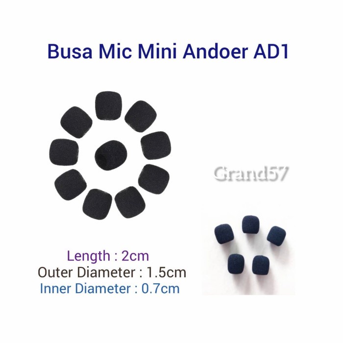 SALE Busa foam mic mini lapel lavalier clip on mik spon cover kecil spons