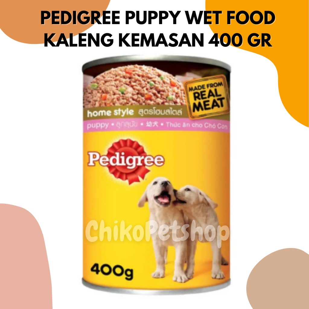 PEDIGREE® PUPPY WET FOOD Kemasan Kaleng 400gr Makanan Basah Anjing