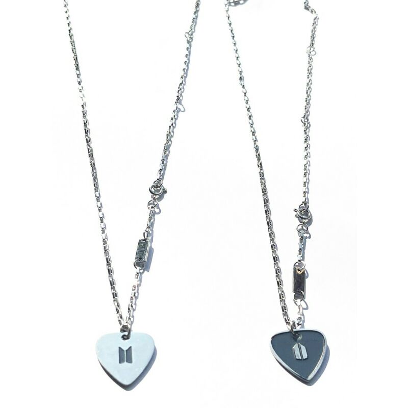 (PO) Guitar pick necklace suga kalung "fandmade"+gift spesial