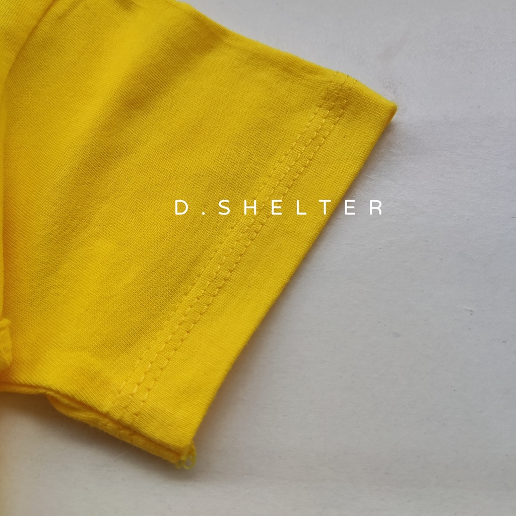 Baju Kaos Distro Anak Upline Kuning Sepatu/D.shelter