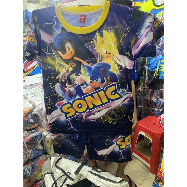 Setelan anak kids SONIC printing