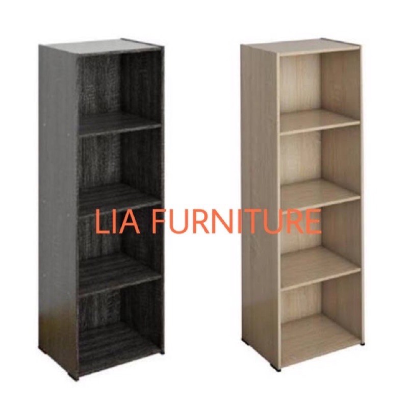 RAK SERBAGUNA / RAK BUKU 4 SUSUN KAYU