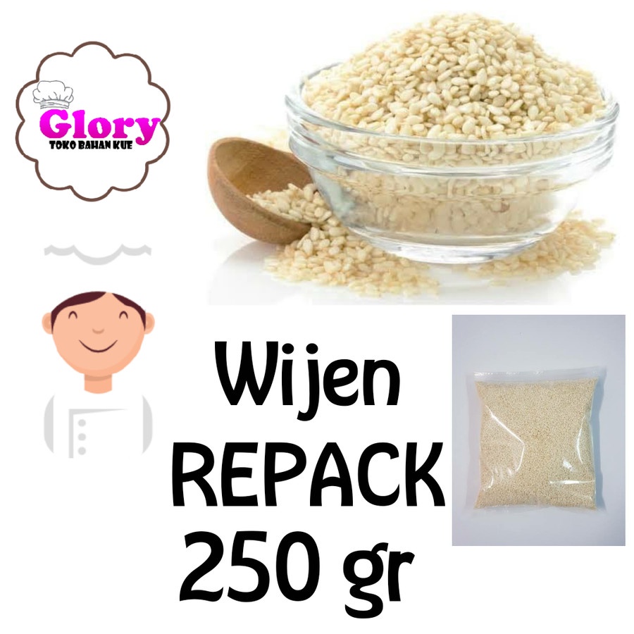 

wijen putih repack 250gr/WIJEN IMPORT BERSIH