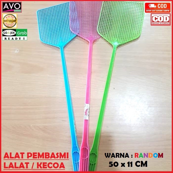 Cuci Gudang Alat Tepok Tepukan Pemukul Lalat Serangga Nyamuk Fly Swotter Panjang Aj08emMiAbEXgne