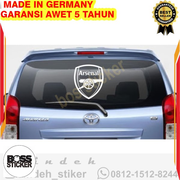 Grosir cutting sticker mobil logo sepak bola arsenal stiker kaca mobil keren Keren
