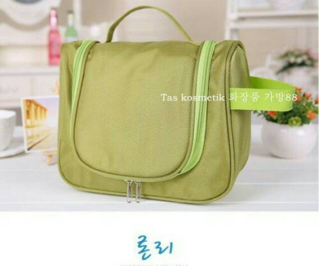 KOREAN TOILETRIS ORGANIZER TAS KOSMETIK PERLENGKAPAN MANDI MODEL GANTUNG ok  good quality