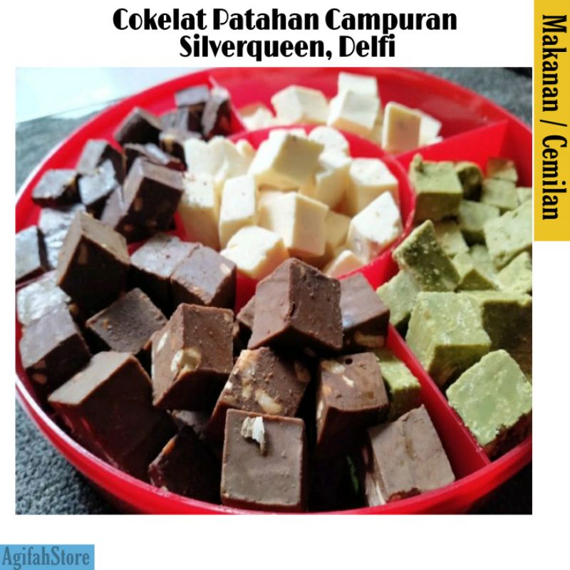 

Cokelat Patahan Campuran Silverqueen+Delfi 250 gram