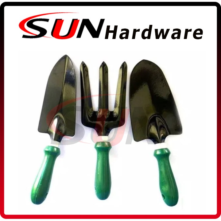 Sendok Sekop Mini Garukan Tanaman 3 Set Garden Tools Tanah Bunga