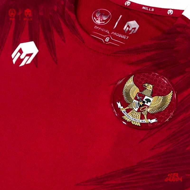 MILLS Timnas Indonesia Jersey Home Boys Player  / 2020 Red ( L )