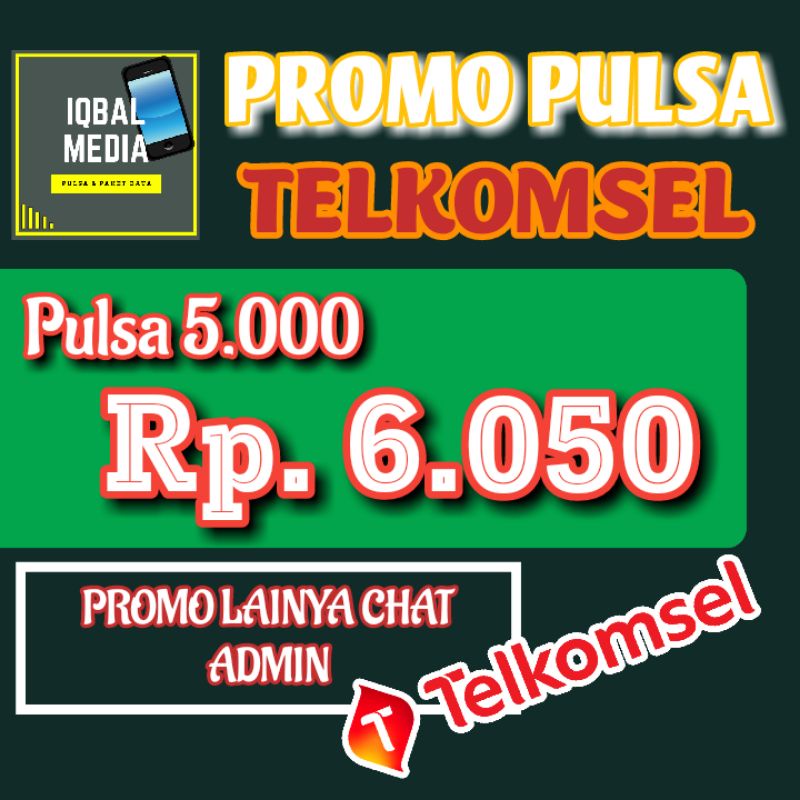 PROMO MURAH Pulsa Telkomsel isi voucher 5K Reguler Termurah TSEL005