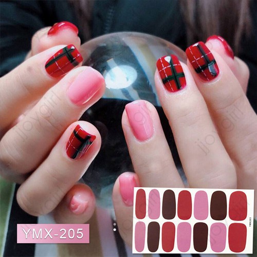 &lt;Jjoygirl&gt;YMX Nail sticker motif / sticker kuku / stiker kuku / nail stiker glitter / stripes design