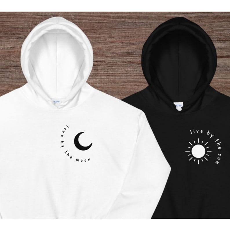 Bintang II Sweater Hoodie Bulan &amp; Bintang || Couple edition Jumper hoodie Bulan M-XL ( Pria &amp; Wanita )