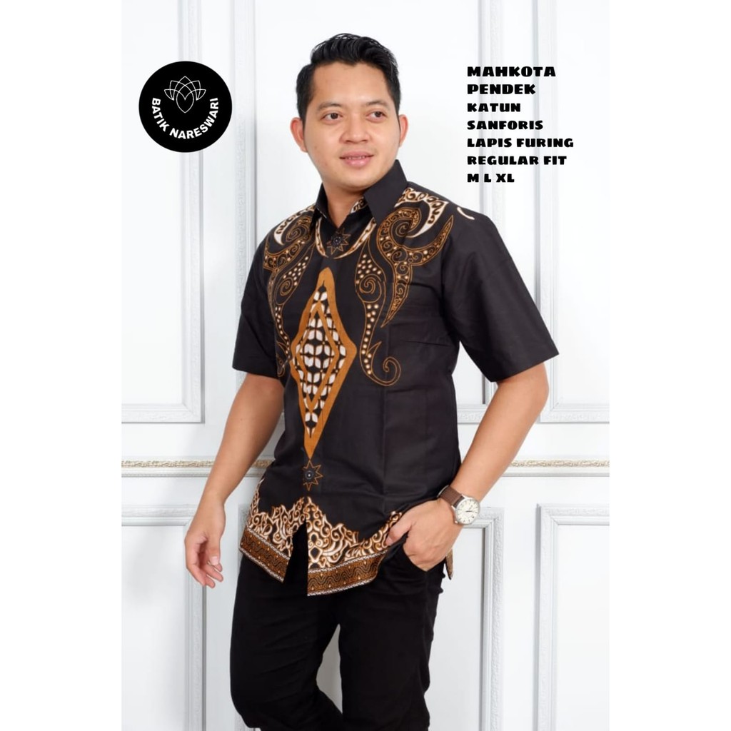 MAHKOTA BATIKSOLOAMANAH NARESWARI KEMEJA BAJU BATIK PRIA SOLO LENGAN PANJANG PENDEK LAPIS FURING ATASAN BATIK PREMIUM MODERN KATUN HALUS NARAYANA KAWUNG SEKAR MANUK KEMBAR WICAKSONO KUNING PRIAMBODO PEKSI SUJIWO WICAKSONO MERAH PUTRA BIRU NAGA BULAN MERAK