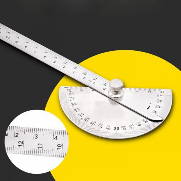 Penggaris Jangka Roundhead Measuring Ruler Aluminium 14.5cm 180 Degree - PR180--Protractor