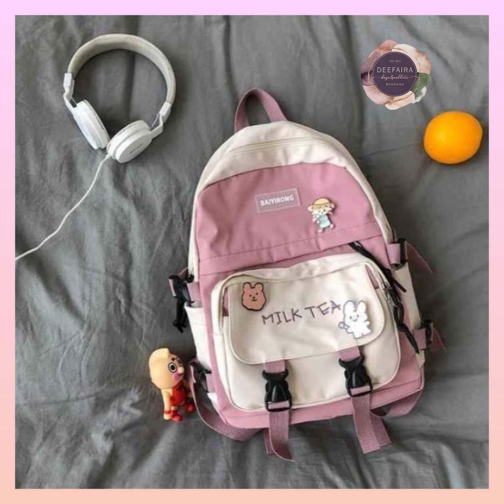 Tas Ransel Sekolah Anak Perempuan Stylish Milk T3a Lucu Tas Untuk Sd Smp Sma