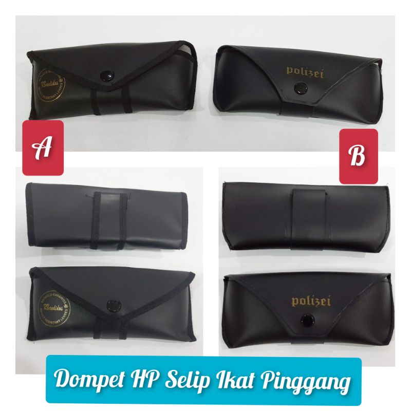 Box kotak sarung wadah tempat case kacamata hitam kulit imitasi selip ikat pinggang