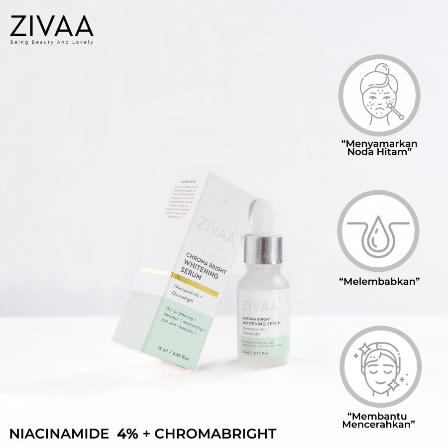 ZIVAA Chroma Bright Whitening Serum [ BAYAR DI TEMPAT ]