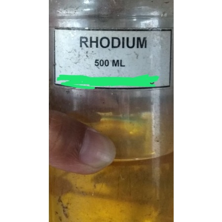 air sepuh perak rhodium