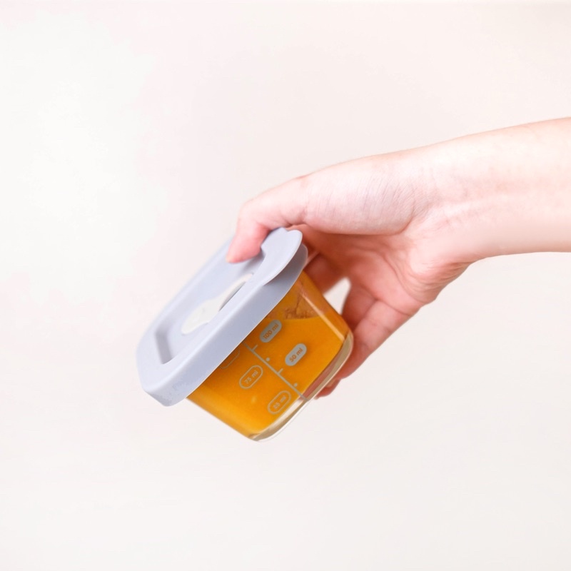 Little Dimple Baby Food Container (with Silicone Lid) 4 x 160 ml Kotak Mpasi