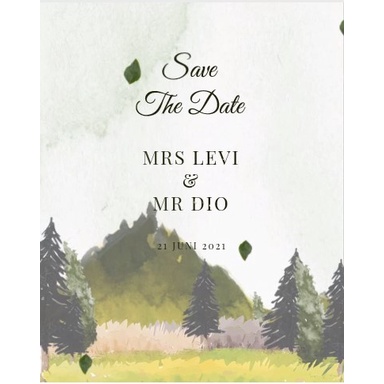 Video Undangan Digital Pernikahan  Undangan Digital Unik Rustic Elegan DCW28