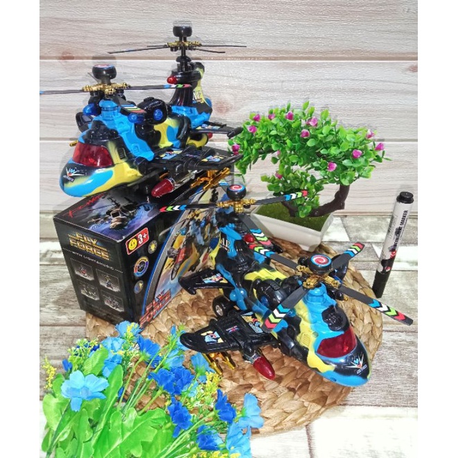 mainan helikopter tempur,helikopter polisi,pesawat garuda,pesawat airbus besar original SNI