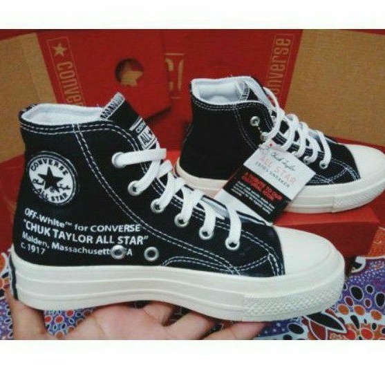 SEPATU ANAK LAKI LAKI DAN SEPATU ANAK PEREMPUAN 70S X OFF WHITE GLOSY SEPATU SEKOLAH ANAK BNIB