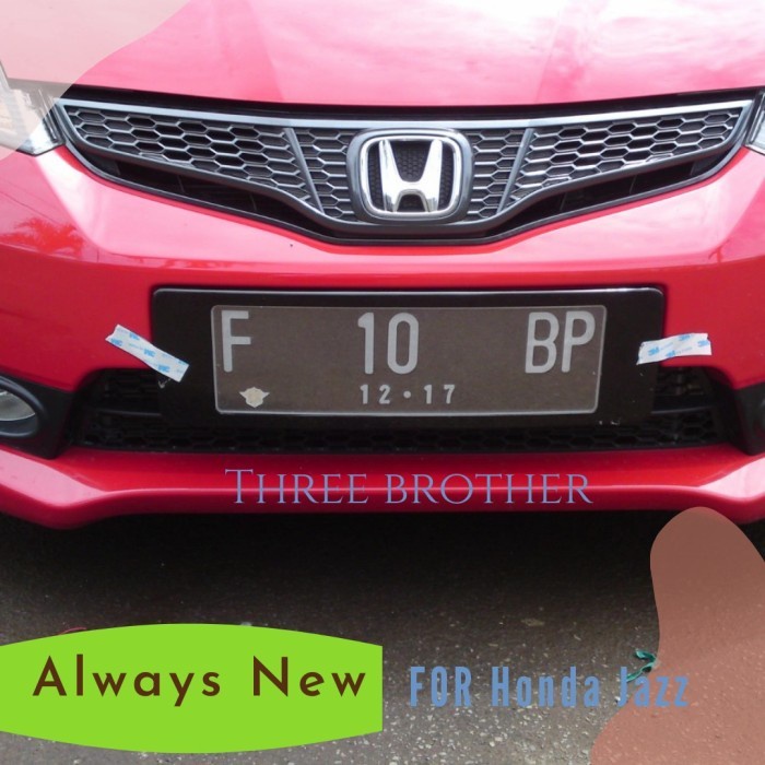 Plat Nomor Mobil Acrylic Cembung Honda Jazz 2008~2013 high produx