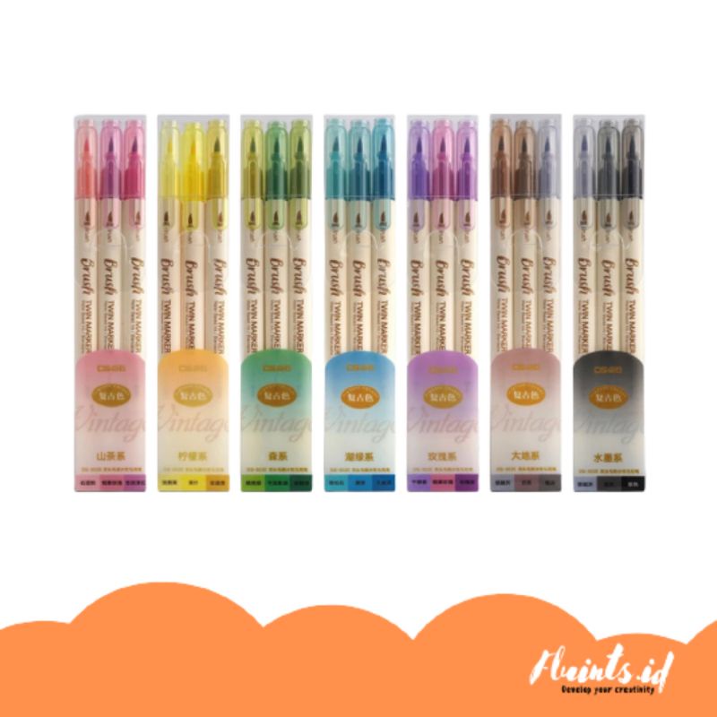 

DS TWIN BRUSH MARKER (NEW COLOR)