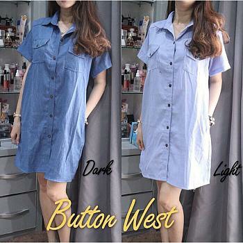 HOPYLOVY - Long Hem Button West