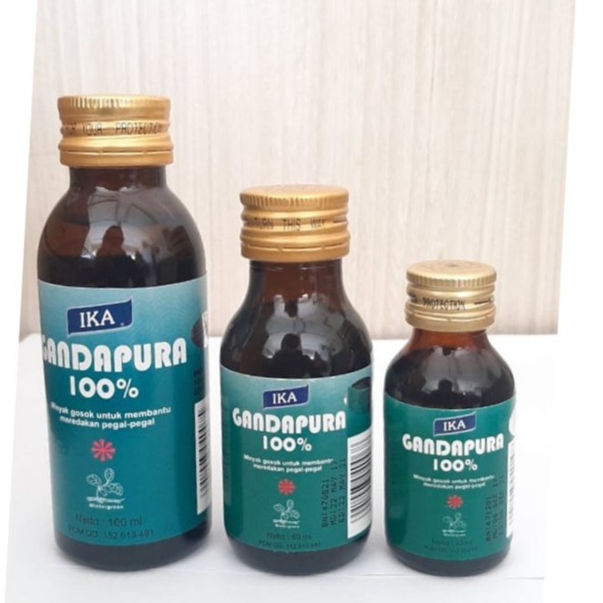 Ika Gandapura 100% Minyak Gosok 100ml / 60ml / 30ml ORIGINAL-BPOM