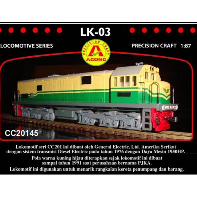 Miniature Kereta Api CC201 45