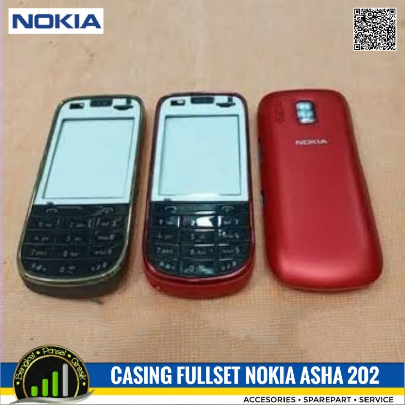 Casing Fullset Nokia Asha 202